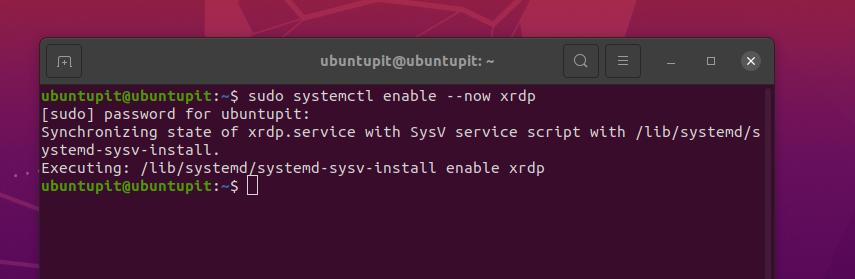 enable xrdp now on Linux