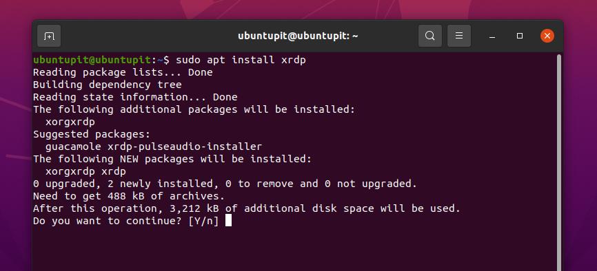 install xrdp on ubuntu